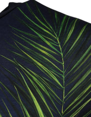 Dolce & Gabbana Blue Tree Print CrewNeck Short Sleeve T-shirt - T-Shirts