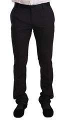 Dolce & Gabbana Blue Velvet Cotton Slim Fit Smoking Suit - IT46 | S - Tuxedos