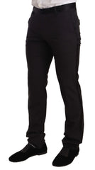 Dolce & Gabbana Blue Velvet Cotton Slim Fit Smoking Suit - IT46 | S - Tuxedos