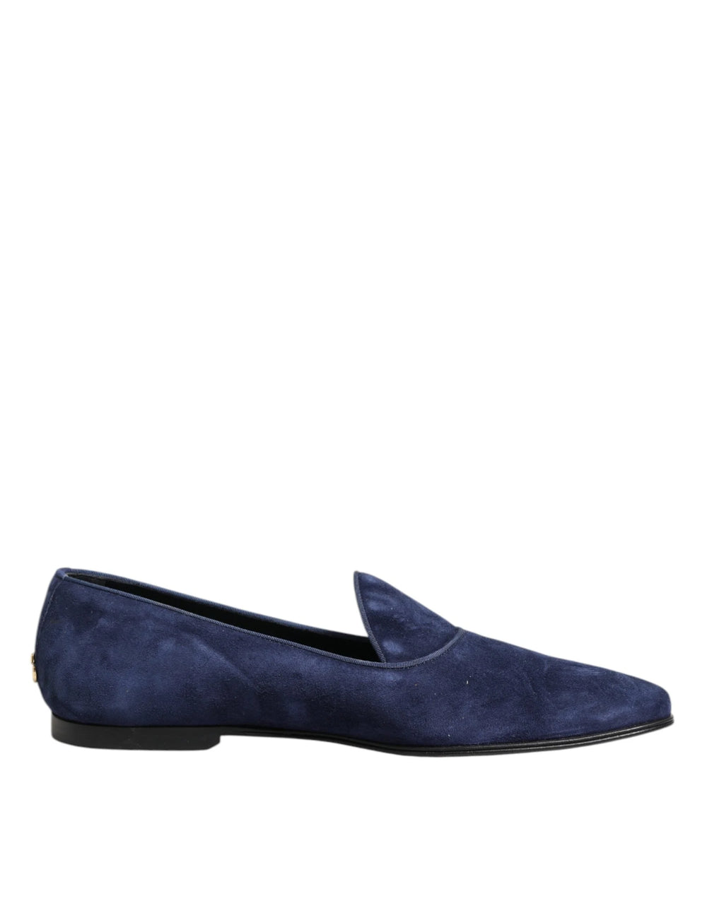 Dolce & Gabbana Blue Velvet DG Logo Loafers Formal Shoes - EU44/US11 - Flats