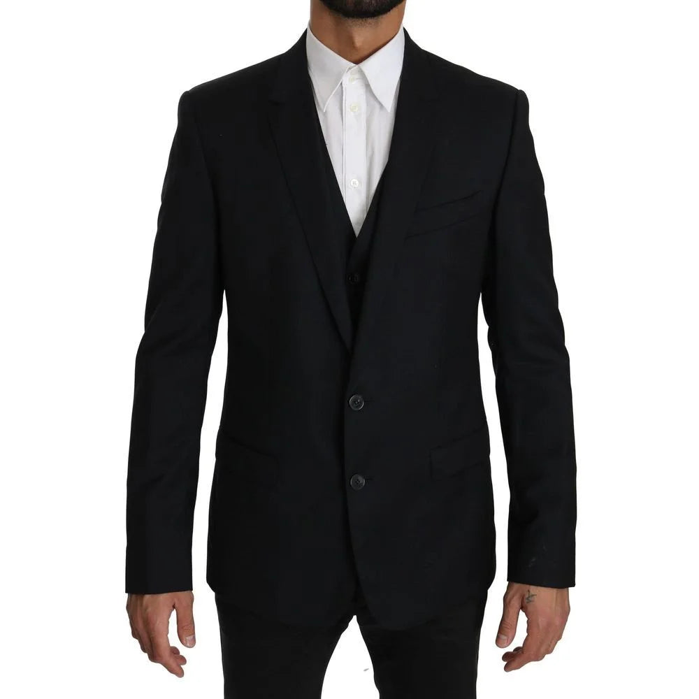 Dolce & Gabbana Blue Viscose Two-Piece Suit - IT50 | L
