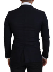 Dolce & Gabbana Blue Wool Formal Taormina Blazer - IT48 | M - Sport Jackets