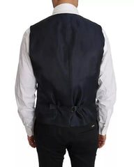 Dolce & Gabbana Blue Wool MARTINI Blazer Vest 2 Piece - IT50 | L - Sport Jackets