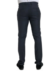 Dolce & Gabbana Blue Wool Men Skinny Dress Pants - IT48 | M - Trousers