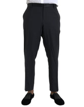 Dolce & Gabbana Blue Wool Men Skinny Dress Pants - IT58 | XXL - Trousers