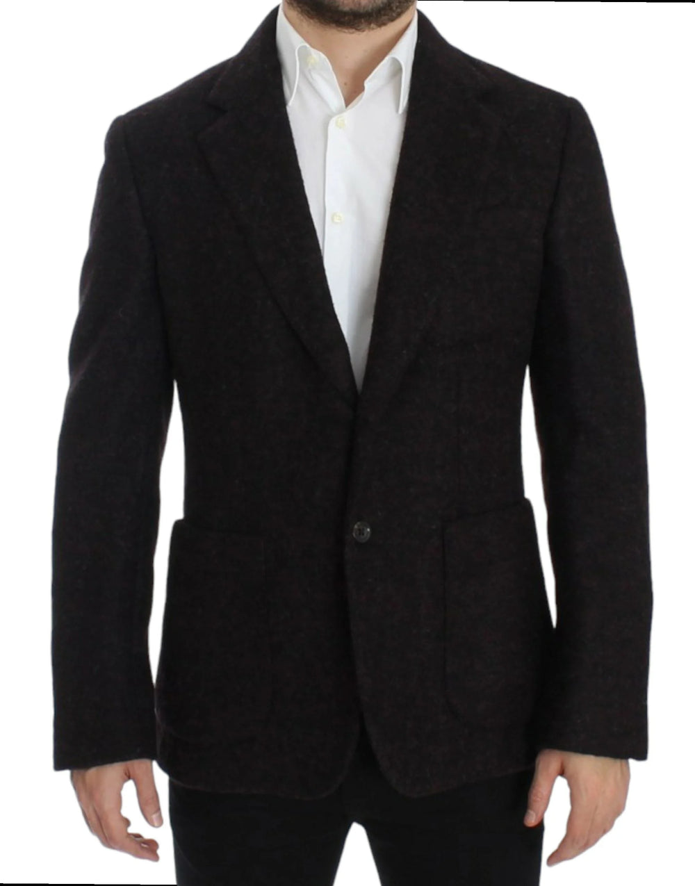 Dolce & Gabbana Bordeaux alpaga two button blazer - IT48 | M - Sport Jackets
