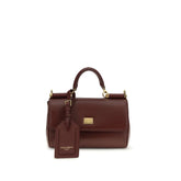Dolce & Gabbana Bordeaux Calf Leather Bos Taurus Shoulder Bag