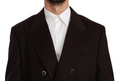 Dolce & Gabbana Bordeaux Cashmere Coat TAORMINA Blazer - IT56 | XXL - Sport Jackets