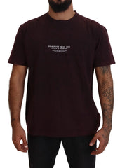 Dolce & Gabbana Bordeaux Crewneck Short Sleeve T-shirt - IT46 | S - T-Shirts