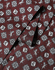 Dolce & Gabbana Bordeaux Silk Fringe Shawl Neck Wrap 142cm X 15.5cm Scarf