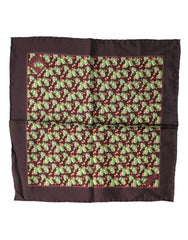 Dolce & Gabbana Brown Cactus Print Square Handkerchief Scarf - Scarves & Shawls