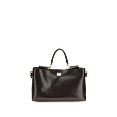 Sac à main en veau marron Bos Taurus Dolce & Gabbana