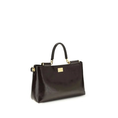 Sac à main en veau marron Bos Taurus Dolce & Gabbana
