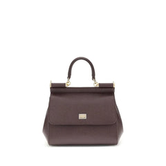 Dolce & Gabbana Brown Calf Leather Bos Taurus Shoulder Bag