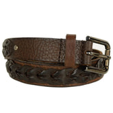 Dolce & Gabbana Brown Calfskin Belt - 95 cm / 38 Inches
