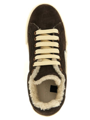 Dolce & Gabbana Brown Calfskin Low Top Sneakers - EU36/US6