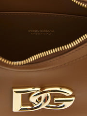 Dolce & Gabbana Brown Calfskin Shoulder Bag