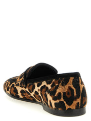 Dolce & Gabbana Brown Calfskin Slip-On Loafers - EU43/US10