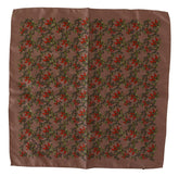 Dolce & Gabbana Brown Carrots Print Silk Handkerchief - Handkerchiefs