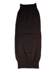 Dolce & Gabbana Brown Cashmere Knitted Neck Warmer Foulard Scarf - Scarves & Shawls