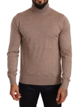 Dolce & Gabbana Brown Cashmere Turtleneck Pullover Sweater - IT50 | L - Sweaters