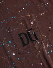 Dolce & Gabbana Brown Color Splash Cotton Crew Neck T-shirt - IT60 | 3XL - T-Shirts