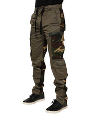 Dolce & Gabbana Brown Cotton Camouflage Cargo Pants - IT46 | S - Cargo Pants