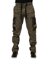 Dolce & Gabbana Brown Cotton Camouflage Cargo Pants - IT46 | S - Cargo Pants