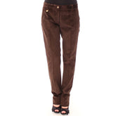 Dolce & Gabbana Brown Cotton Casual Pants - IT42