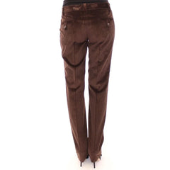 Dolce & Gabbana Brown Cotton Casual Pants - IT42