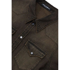 Dolce & Gabbana Brown Cotton Denim - IT40 | M
