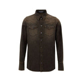 Dolce & Gabbana Brown Cotton Denim - IT40 | M