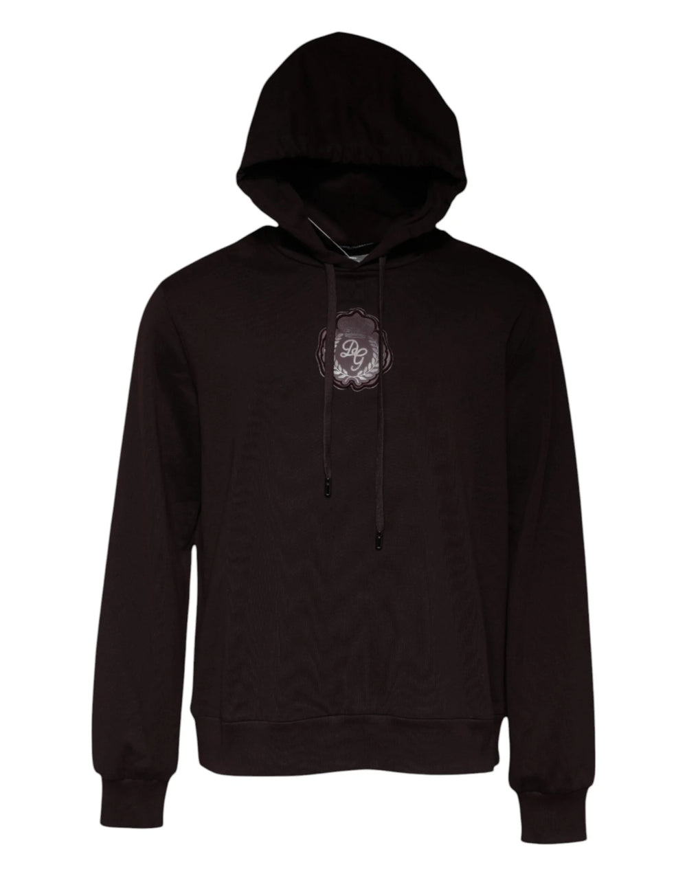 Dolce & Gabbana Brown Cotton Hooded Men Sweatshirt Sweater - IT56 | XXL - Hoodies
