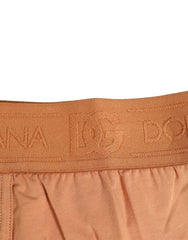 Dolce & Gabbana Brown Cotton Stretch Regular Boxer Underwear - IT4 | S - Boxer Briefs