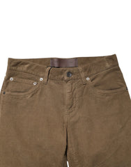 Dolce & Gabbana Brown Cotton Stretch Skinny Men Denim Jeans - IT44 | XS