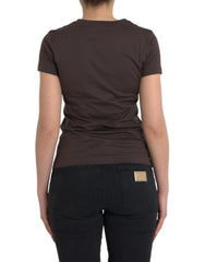 Dolce & Gabbana Brown Crewneck 2017 Motive Print T-shirt - IT42|M - T-Shirts