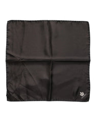 Dolce & Gabbana Brown DG Crown Silk Square Men Foulard Scarf - Scarves & Shawls