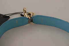 Dolce & Gabbana Brown Exotic Leather Crystals Shoulder Strap - Handbag & Wallet Accessories