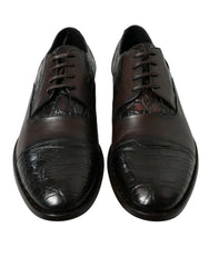 Dolce & Gabbana Brown Exotic Leather Formal Men Dress Shoes - Shoes