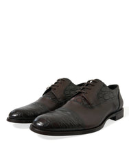 Dolce & Gabbana Brown Exotic Leather Formal Men Dress Shoes - Shoes