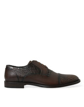 Dolce & Gabbana Brown Exotic Leather Lace Up Oxford Dress Shoes - EU41/US8 - Shoes