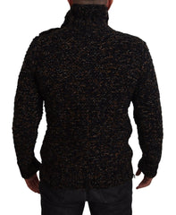 Dolce & Gabbana Brown Fatto A Mano Turtleneck Pullover Sweater - Sweaters
