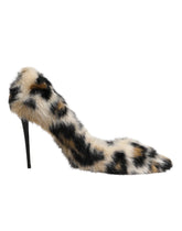 Dolce & Gabbana Brown Fur Leopard High Heels Pumps Shoes - EU39/US8.5 - Heels