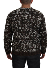 Dolce & Gabbana Brown Knitted Wool Fatto A Mano Sweater - Sweaters