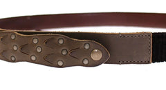 Dolce & Gabbana Brown Leather Logo Cintura Gürtel Belt - 95 cm / 38 Inches - Belts