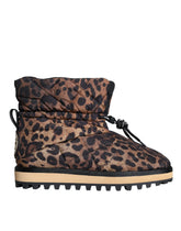 Dolce & Gabbana Brown Leopard Ankle Boots Padded Shoes - EU44/US11 - Boots