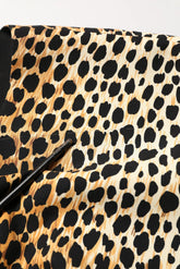 Dolce & Gabbana Brown Leopard Print Silk Sheath Midi Dress - IT38 | XS