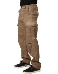 Dolce & Gabbana Brown Mid Waist Cargo Straight Trouser Pants - IT44 | XS