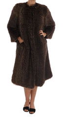 Dolce & Gabbana Brown Raccoon Fur Coat Jacket - IT40|S - Overcoats