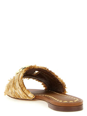 Dolce & Gabbana Ruskeat Raffia Varvassandaalit